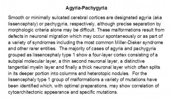 0 Agyria-Pachygyria Text Slide