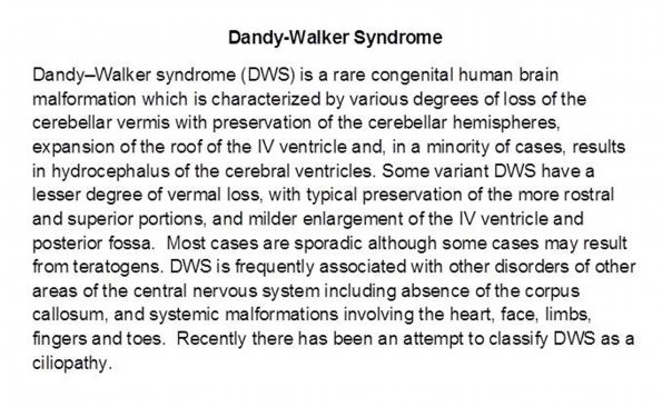 0A Dandy-Walker Malformation - Text