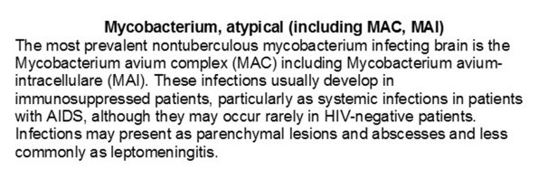 0A Mycobacteria, atypical - Text