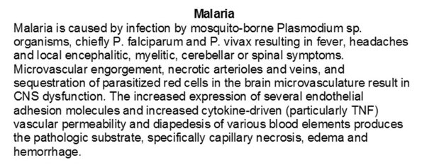 0A Malaria Text