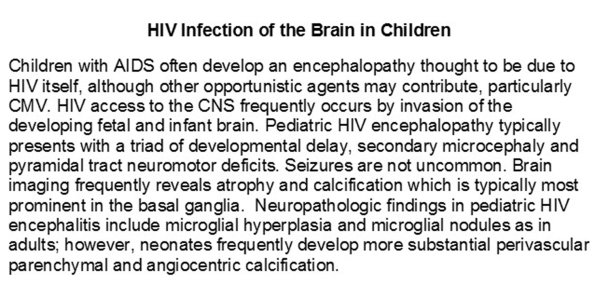 0A Neonatal HIV Text