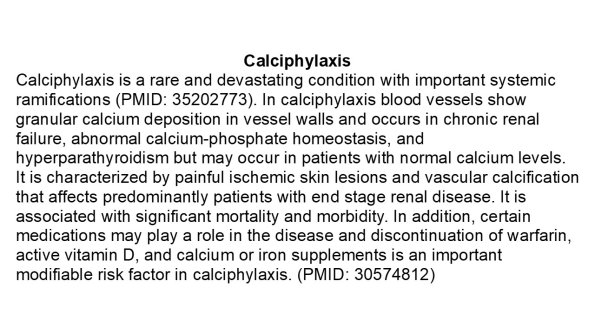 0A Calciphylaxis - Text