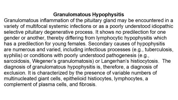 0A Granulomatous Hypophysitis 1