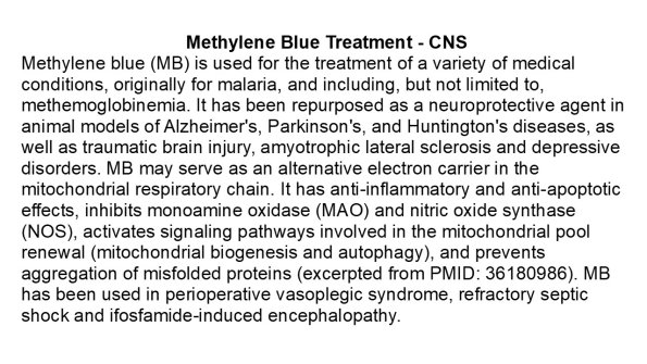 0A Methylene Blue Treatment - Text