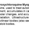 0A Hydroxychloroquine Myopathy - Cardiomyopathy Text