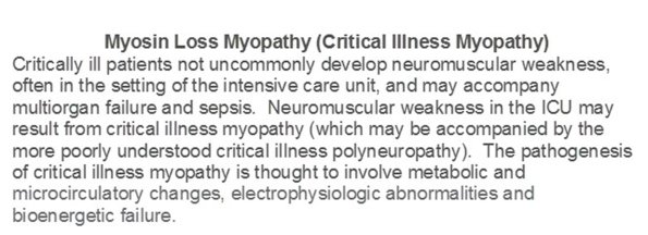 0A Myosin loss myopathy - Text