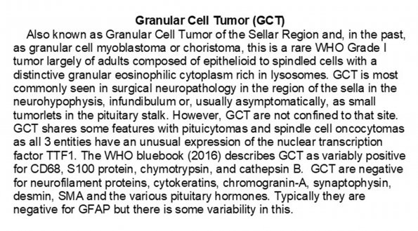 0A Granular Cell Tumor - Text