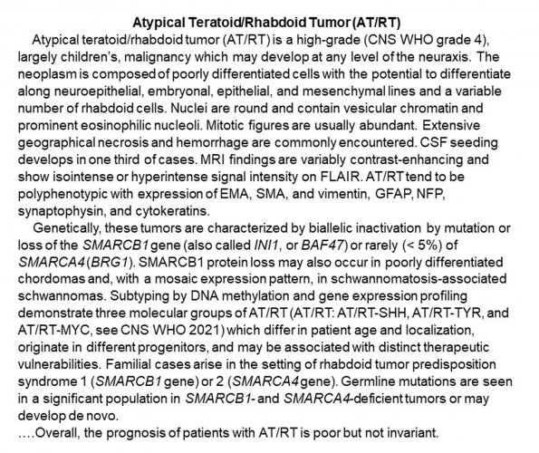 0A Atypical Teratoid Rhabdoid Tumor (ATRT) - Text.docx