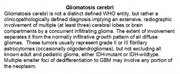 0A Gliomatosis cerebri - text