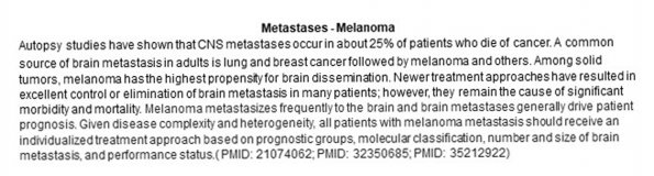 0A Metastases - Melanoma