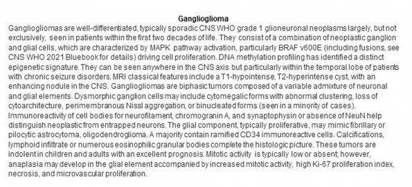 0A Ganglioglioma - Text