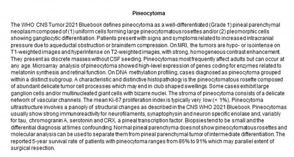 00A Pineocytoma - Text