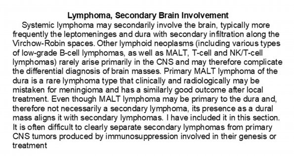 0A Lymphoma, secondary - Text 300dpi