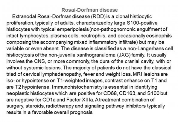 0A Rosai-Dorfman Disease - Text