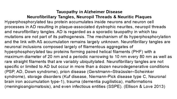 0A Tauopathy in Alzheimer Disease - Text