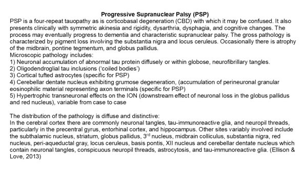 0A Progressive Supranuclear Palsy (PSP) - Text A