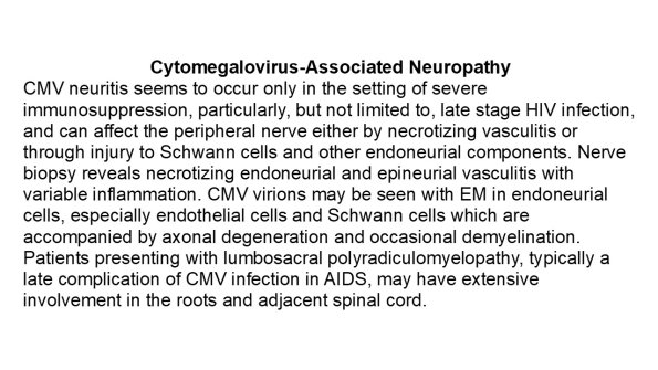 0A CMV Neuritis