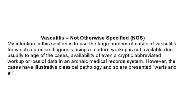 0A Vasculitis-NOS Text