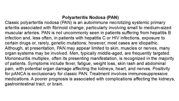 0A Polyarteritis Nodosa - Text