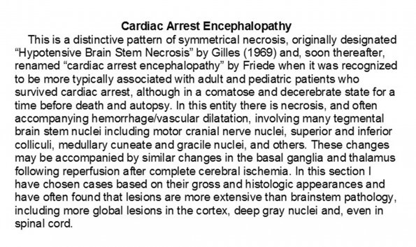 0A Cardiac Arrest Encephalopathy - Text