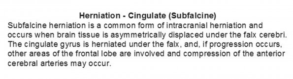 0A Herniation - Cingulate Text