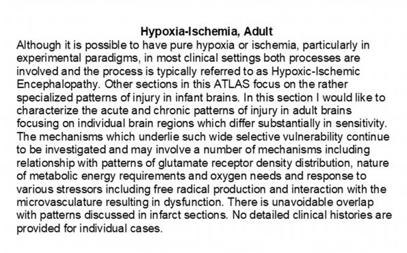 0A1 Hypoxia-Ischemia, adult - Hippocampus