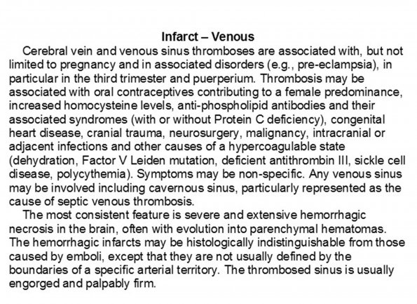 0A Infarct - Venous