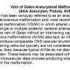 0A Vein of Galen Aneurysmal Malformation - Text